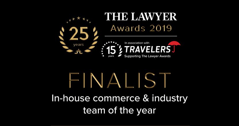 Cornerstone nominated for The Lawyer Awards 2019