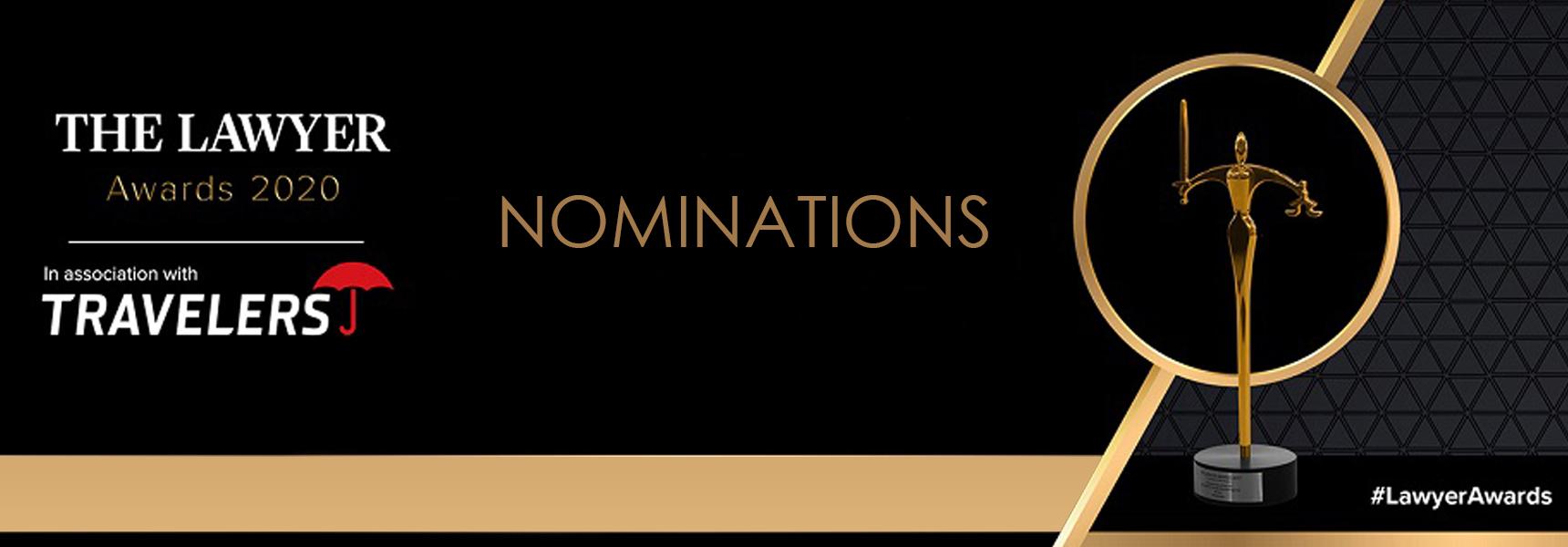 Cornerstone receives nomination for Senior Lawyer of the Year and In-house commerce and industry team of the year 